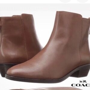 Coach Women's Tan Ankle Booties